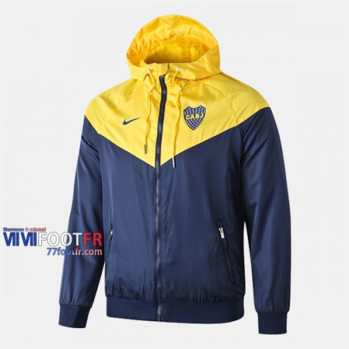 Magasins Veste Foot Coupe-Vent Boca Juniors Jaune 2019/2020 Nouveau Promo