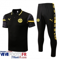 Polo foot Dortmund noir Homme 2022 2023 PL575