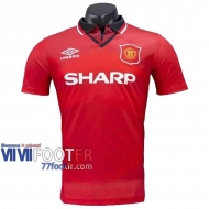 77footfr Retro Maillot de foot Manchester United Domicile 1994/1996