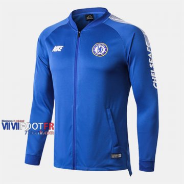 Magasins Veste Foot FC Chelsea Bleu 2019/2020 Nouveau Promo