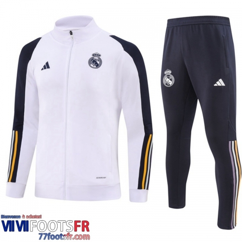 Veste Foot Real Madrid Blanc Homme 2023 2024 B20