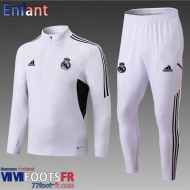 Survetement de Foot Real Madrid Blanc Enfant 2022 2023 TK347