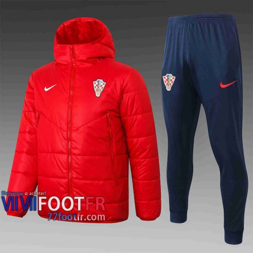 77footfr Veste - Doudoune Foot Croatie rouge 2020 2021 C63