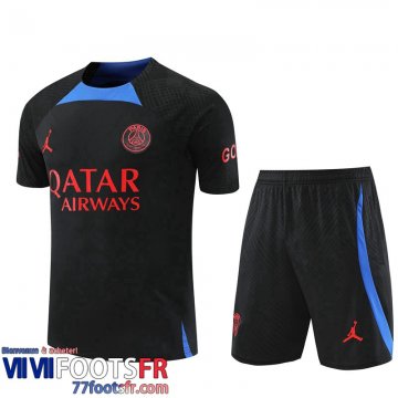 Survetement T Shirt PSG noir Homme 2022 2023 TG670