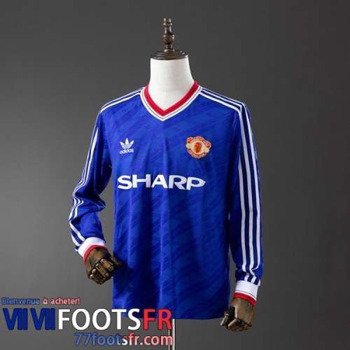 Retro Maillot De Foot Manchester United Exterieur Homme Manche Longue 1986 88 FG850