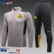 KIT: Survetement de Foot Dortmund grey Enfant 2023 2024 C15