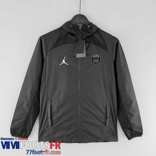 Coupe Vent - Sweat a Capuche PSG Paris noir Homme 2022 2023 WK131