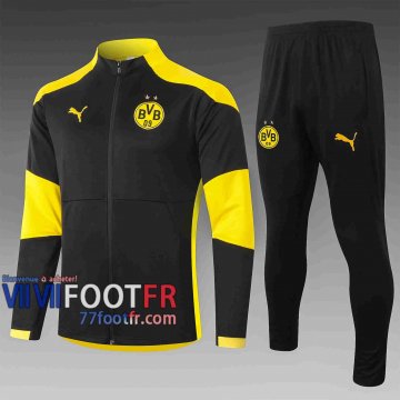 77footfr Dortmund Veste foot Noir et jaune 20-21 A382