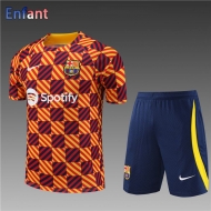 Survetement T Shirt Barcelone orange Enfant 2023 2024 TGX801