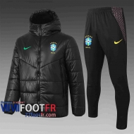 77footfr Veste - Doudoune Foot Bresil noir 2020 2021 C58