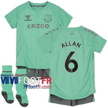 77footfr Everton Maillot de foot Allan #6 Third Enfant 20-21