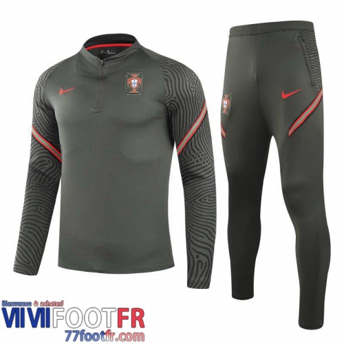 Kits: Survetement De Foot Portugal Vert foncé Enfant 2021 2022 TK02