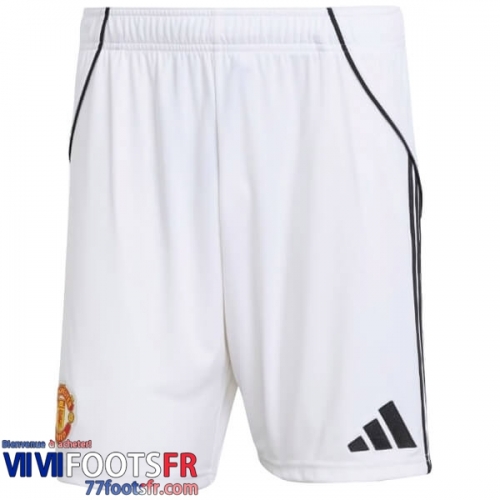 Short de Foot Manchester United Domicile Homme 25 26