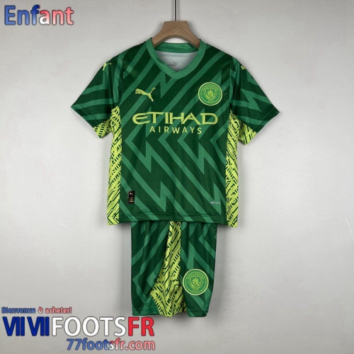 Maillot De Foot Manchester City Gardiens De But Enfant 2023 2024 MK41