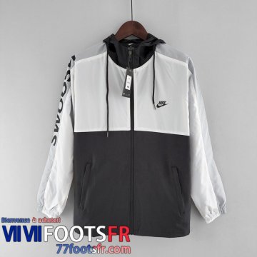 Coupe Vent - Sweat a Capuche Sport noir blanc Homme 22 23 WK91