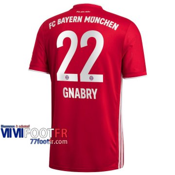 Maillot de foot Bayern Munich Serge Gnabry #22 Domicile Enfant 2020 2021