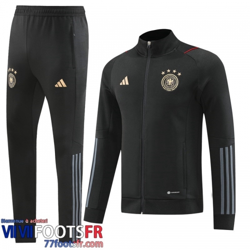 Veste Foot Allemagne Noir Homme 2022 2023 JK550