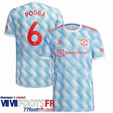 Maillot De Foot Manchester United Extérieur Homme 21 22 # Pogba 6