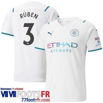 Maillot De Foot Manchester City Extérieur Homme 21 22 # Rúben 3