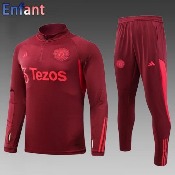 Survetement de Foot Manchester United Enfant 2023 2024 C82