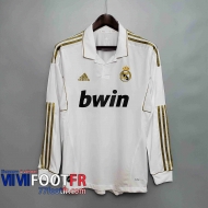 77footfr Retro Maillots foot Real Madrid 11 12 Manche Longue Domicile