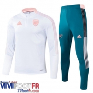 Kits: Survetement De Foot Arsenal blanc Enfant 2021 2022 TK13