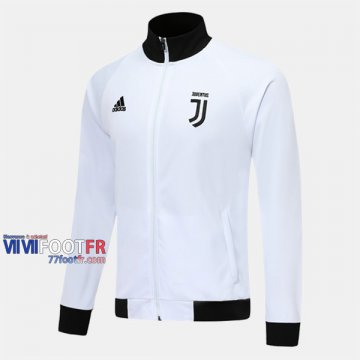 Magasins Veste Foot Juventus Blanc 2019/2020 Nouveau Promo
