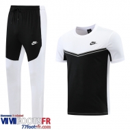 Survetement T Shirt Sport noir blanc Homme 2022 2023 TG478