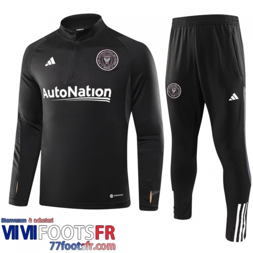 Survetement de Foot Inter Miami noir Homme 2023 2024 TG997