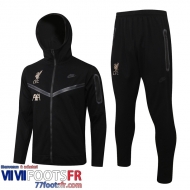 Veste Foot - Sweat A Capuche Liverpool le noir Homme 2021 2022 JK303