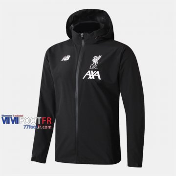 Magasins Veste Foot Coupe-Vent Liverpool Noir 2019/2020 Nouveau Promo