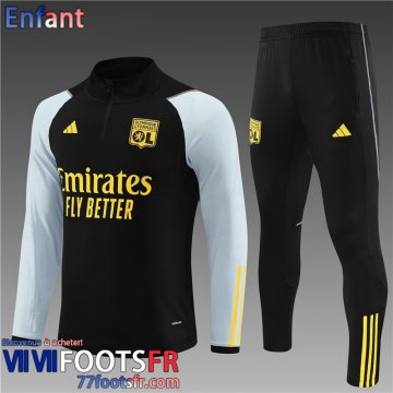 KIT: Survetement de Foot Lyon noir Enfant 2023 2024 TK681