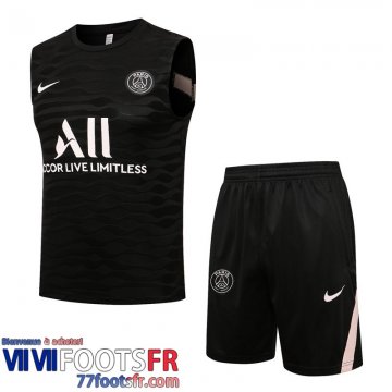 Sans manches PSG noir Homme 2021 2022 PL426