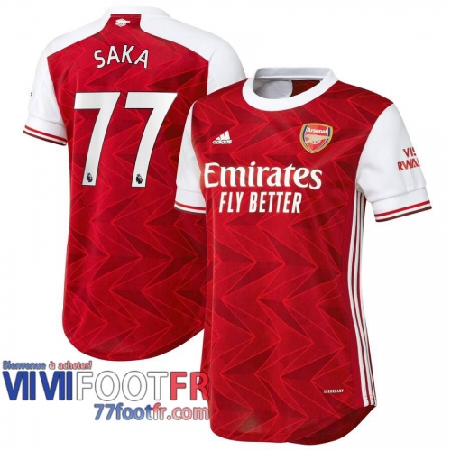 Maillot de foot Arsenal Saka #77 Domicile Femme 2020 2021