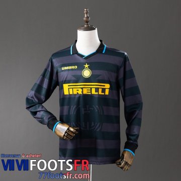 Retro Maillot De Foot Inter Milan Third Homme Manche Longue 97 98 FG1138