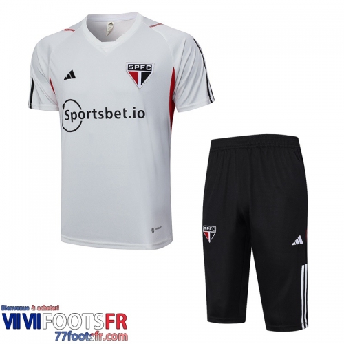 Polo foot Sao Paulo Blanc Homme 2023 2024 PL689
