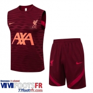 Sans manches Liverpool rouge foncé Homme 2021 2022 PL433