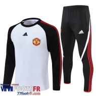 Survetement de Foot Manchester United blanc Homme 21 22 TG215