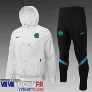 Coupe Vent - Sweat a Capuche Inter Milan blanc Homme 21 22 WK37