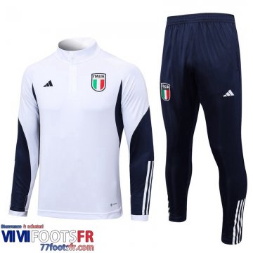 Survetement de Foot Italie Blanc Homme 2023 2024 TG742