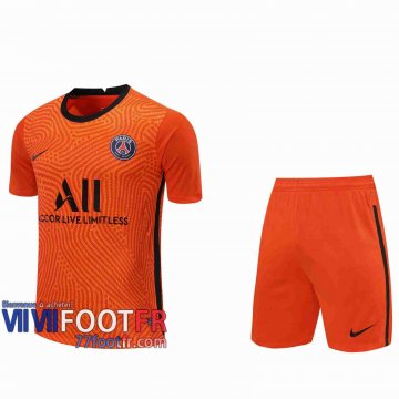 77footfr Maillots foot Paris Gardiens de but Orange 2020 2021