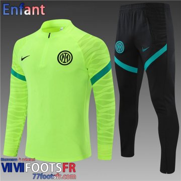 Survetement de Foot Inter Milan vert Enfant 21 22 TK183