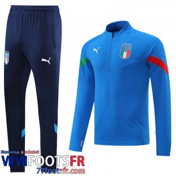 Survetement de Foot Italie bleu Homme 2022 2023 TG577