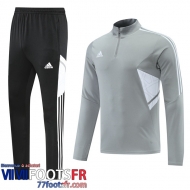 Survetement de Foot Sport gris Homme 2022 2023 TG262