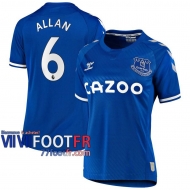 77footfr Everton Maillot de foot Allan #6 Domicile Femme 20-21