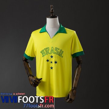 Retro Maillot De Foot Bresil Domicile Homme 1958 FG931