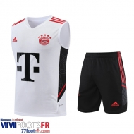 Survetement Sans manches Bayern Munich Blanc Homme 2023 2024 TG776