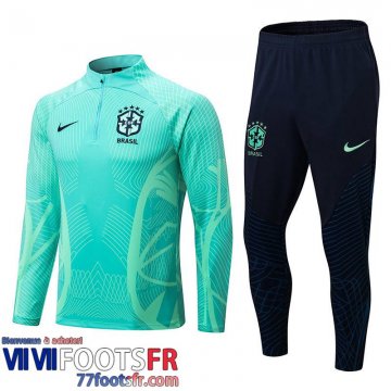 Survetement de Foot Bresil vert Homme 2022 2023 TG245