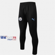 Promo: Le Nouveau Pantalon Entrainement Foot Manchester City Coton Noir Bleu 2019/2020