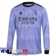 Maillot De Foot Real Madrid Exterieur Homme Manche Longue 2022 2023